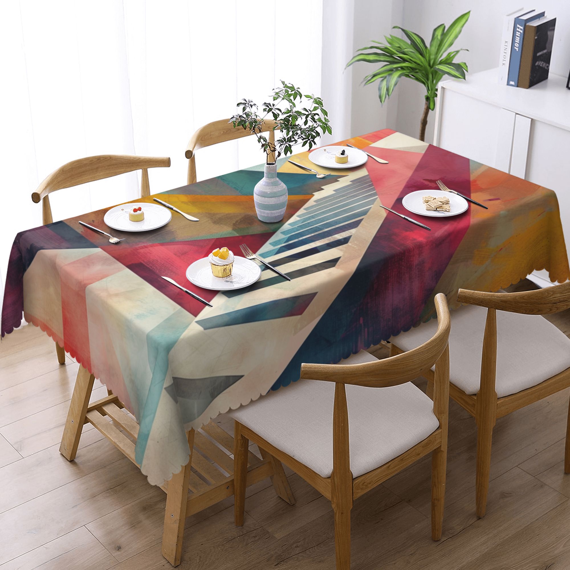 Modern Art Pattern Waterproof Tablecloth